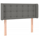 vidaXL sötétszürke szövet LED-es fejtámla 93 x 16 x 78/88 cm