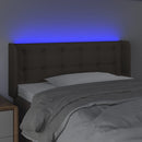 vidaXL tópszínű szövet LED-es fejtámla 93 x 16 x 78/88 cm