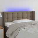 vidaXL tópszínű szövet LED-es fejtámla 93 x 16 x 78/88 cm