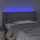 vidaXL világosszürke szövet LED-es fejtámla 103 x 16 x 78/88 cm