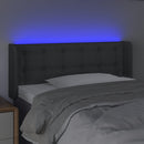 vidaXL sötétszürke szövet LED-es fejtámla 103 x 16 x 78/88 cm