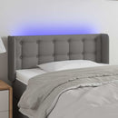 vidaXL sötétszürke szövet LED-es fejtámla 103 x 16 x 78/88 cm