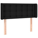 vidaXL fekete szövet LED-es fejtámla 103 x 16 x 78/88 cm