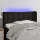 vidaXL fekete szövet LED-es fejtámla 103 x 16 x 78/88 cm