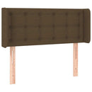 vidaXL sötétbarna szövet LED-es fejtámla 103 x 16 x 78/88 cm