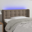 vidaXL tópszínű szövet LED-es fejtámla 103 x 16 x 78/88 cm