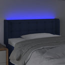 vidaXL kék szövet LED-es fejtámla 103 x 16 x 78/88 cm