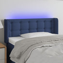 vidaXL kék szövet LED-es fejtámla 103 x 16 x 78/88 cm