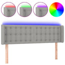 vidaXL világosszürke szövet LED-es fejtámla 147 x 16 x 78/88 cm