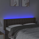 vidaXL tópszínű szövet LED-es fejtámla 147 x 16 x 78/88 cm