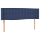 vidaXL kék szövet LED-es fejtámla 147 x 16 x 78/88 cm