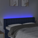 vidaXL kék szövet LED-es fejtámla 147 x 16 x 78/88 cm