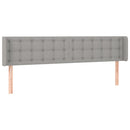 vidaXL világosszürke szövet LED-es fejtámla 163 x 16 x 78/88 cm