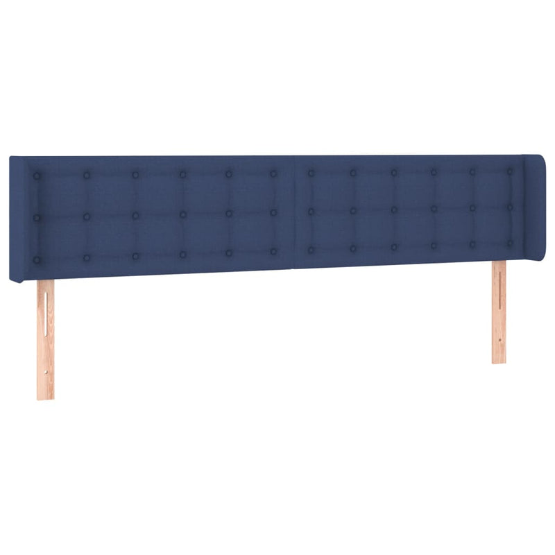 vidaXL kék szövet LED-es fejtámla 163 x 16 x 78/88 cm