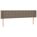 vidaXL tópszínű szövet LED-es fejtámla 203 x 16 x 78/88 cm