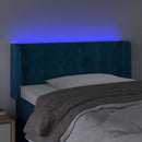 vidaXL sötétkék bársony LED-es fejtámla 93 x 16 x 78/88 cm