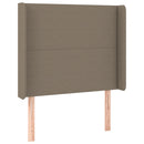 vidaXL tópszínű szövet LED-es fejtámla 103x16x118/128 cm