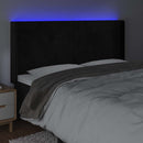 vidaXL fekete bársony LED-es fejtámla 203x16x118/128 cm