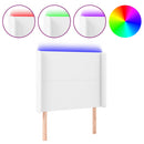 vidaXL fehér műbőr LED-es fejtámla 83x16x118/128 cm