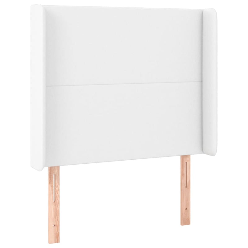 vidaXL fehér műbőr LED-es fejtámla 103x16x118/128 cm