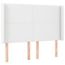 vidaXL fehér műbőr LED-es fejtámla 147x16x118/128 cm