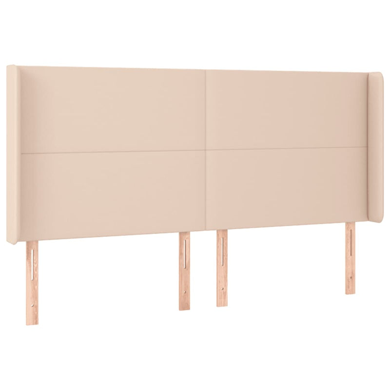 vidaXL kávészínű műbőr LED-es fejtámla 163x16x118/128 cm