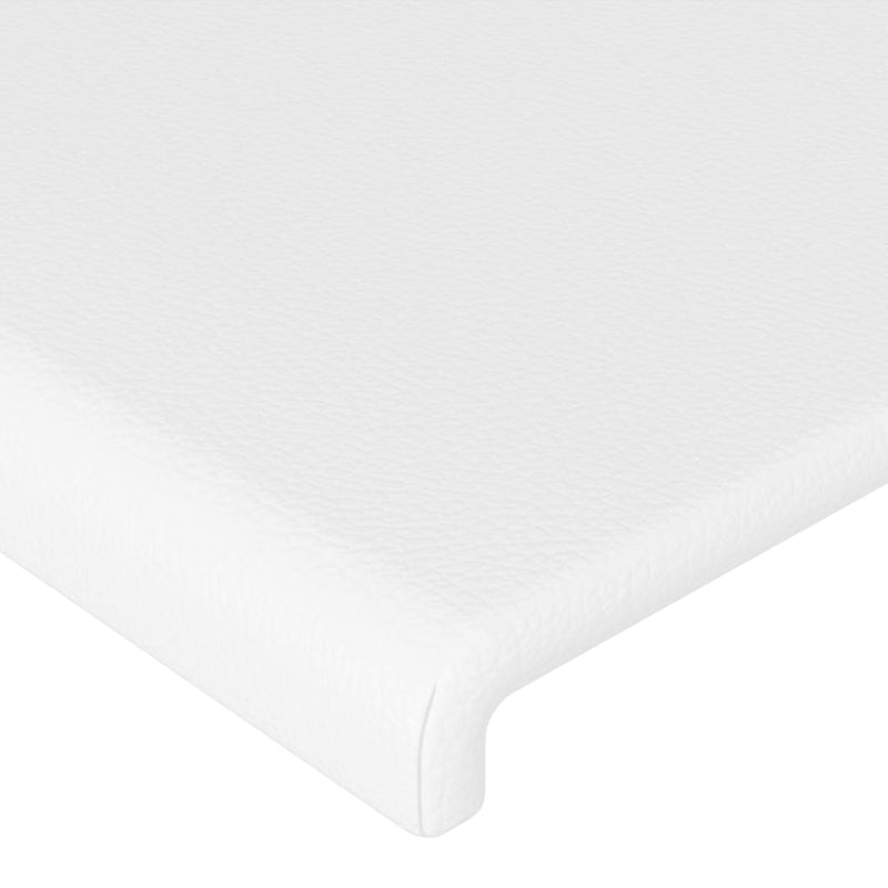 vidaXL fehér műbőr LED-es fejtámla 203x16x118/128 cm