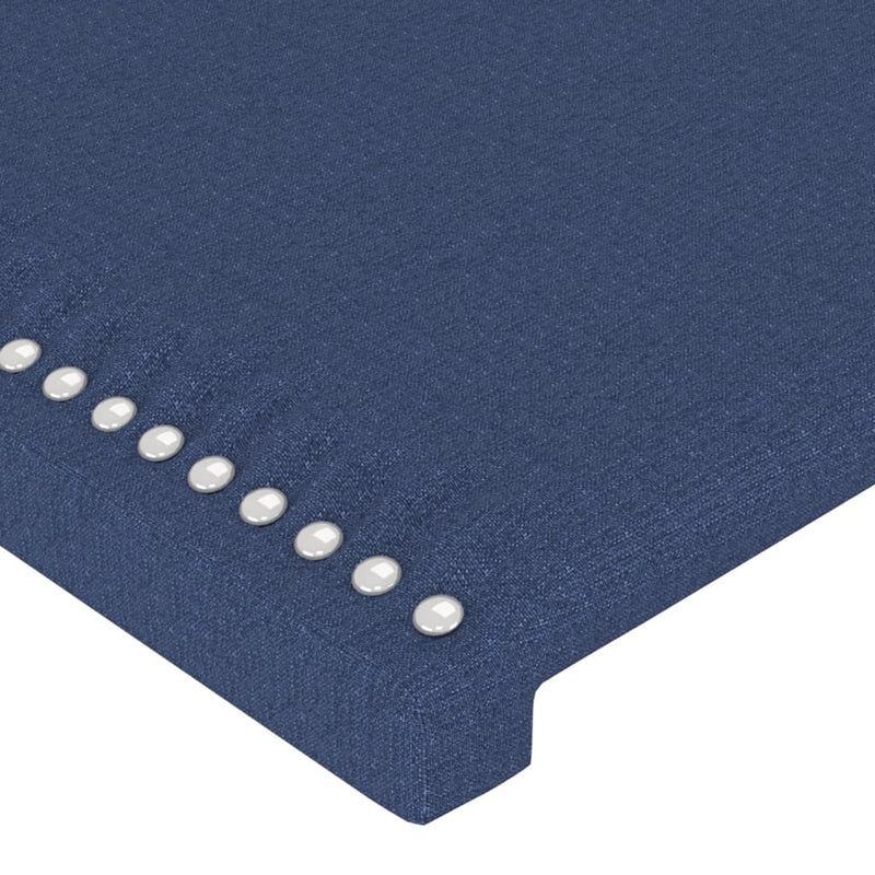 vidaXL kék szövet LED-es fejtámla 183x16x118/128 cm