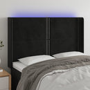 vidaXL fekete bársony LED-es fejtámla 147x16x118/128 cm