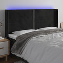 vidaXL fekete bársony LED-es fejtámla 163x16x118/128 cm