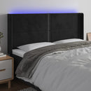 vidaXL fekete bársony LED-es fejtámla 183x16x118/128 cm