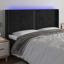 vidaXL fekete bársony LED-es fejtámla 203x16x118/128 cm