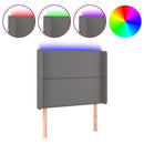 vidaXL szürke műbőr LED-es fejtámla 103x16x118/128 cm