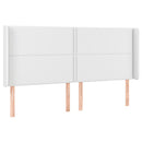 vidaXL fehér műbőr LED-es fejtámla 203x16x118/128 cm