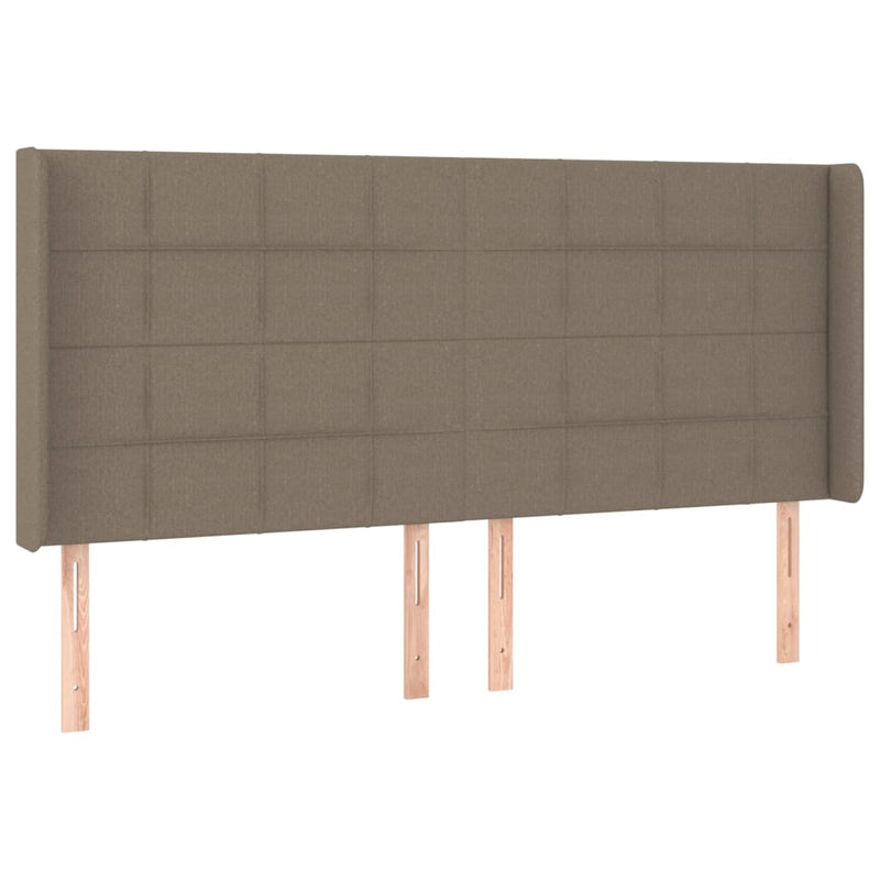 vidaXL tópszínű szövet LED-es fejtámla 163x16x118/128 cm