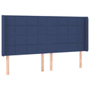 vidaXL kék szövet LED-es fejtámla 163x16x118/128 cm