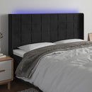 vidaXL fekete bársony LED-es fejtámla 183x16x118/128 cm