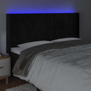 vidaXL fekete bársony LED-es fejtámla 203x16x118/128 cm