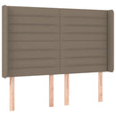 vidaXL tópszínű szövet LED-es fejtámla 147x16x118/128 cm