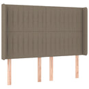 vidaXL tópszínű szövet LED-es fejtámla 147x16x118/128 cm