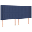vidaXL kék szövet LED-es fejtámla 163x16x118/128 cm