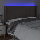 vidaXL tópszínű szövet LED-es fejtámla 183x16x118/128 cm