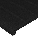 vidaXL fekete szövet LED-es fejtámla 203x16x118/128 cm