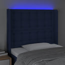 vidaXL kék szövet LED-es fejtámla 103x16x118/128 cm