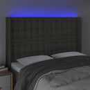 vidaXL tópszínű szövet LED-es fejtámla 147x16x118/128 cm