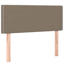 vidaXL tópszínű szövet rugós ágy matraccal 100 x 200 cm
