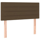vidaXL sötétbarna szövet rugós ágy matraccal 100 x 200 cm