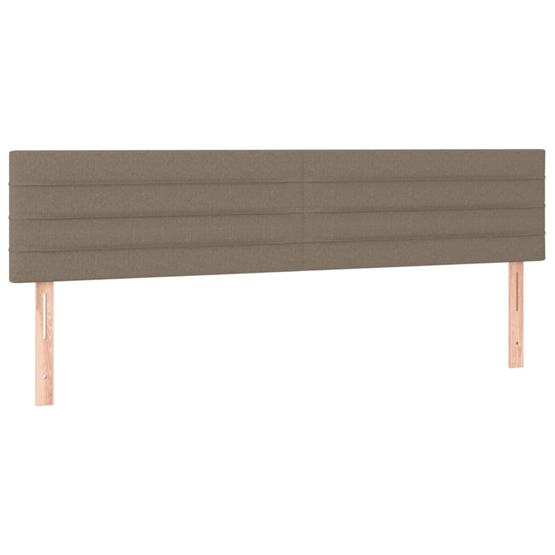 vidaXL tópszínű szövet rugós ágy matraccal 160 x 200 cm