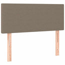 vidaXL tópszínű szövet rugós ágy matraccal 80 x 200 cm