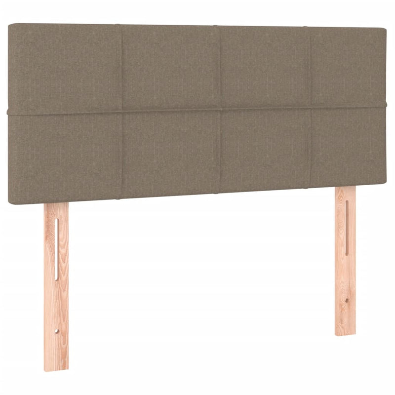 vidaXL tópszínű szövet rugós ágy matraccal 80 x 200 cm